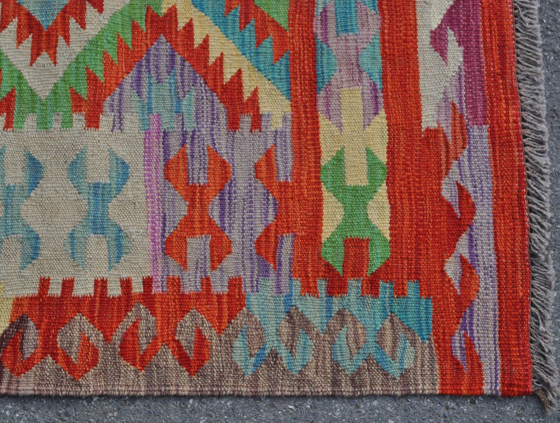 20TH CENTURY TURKISH ANATOLIAN KILIM RUG - Image 3 of 4