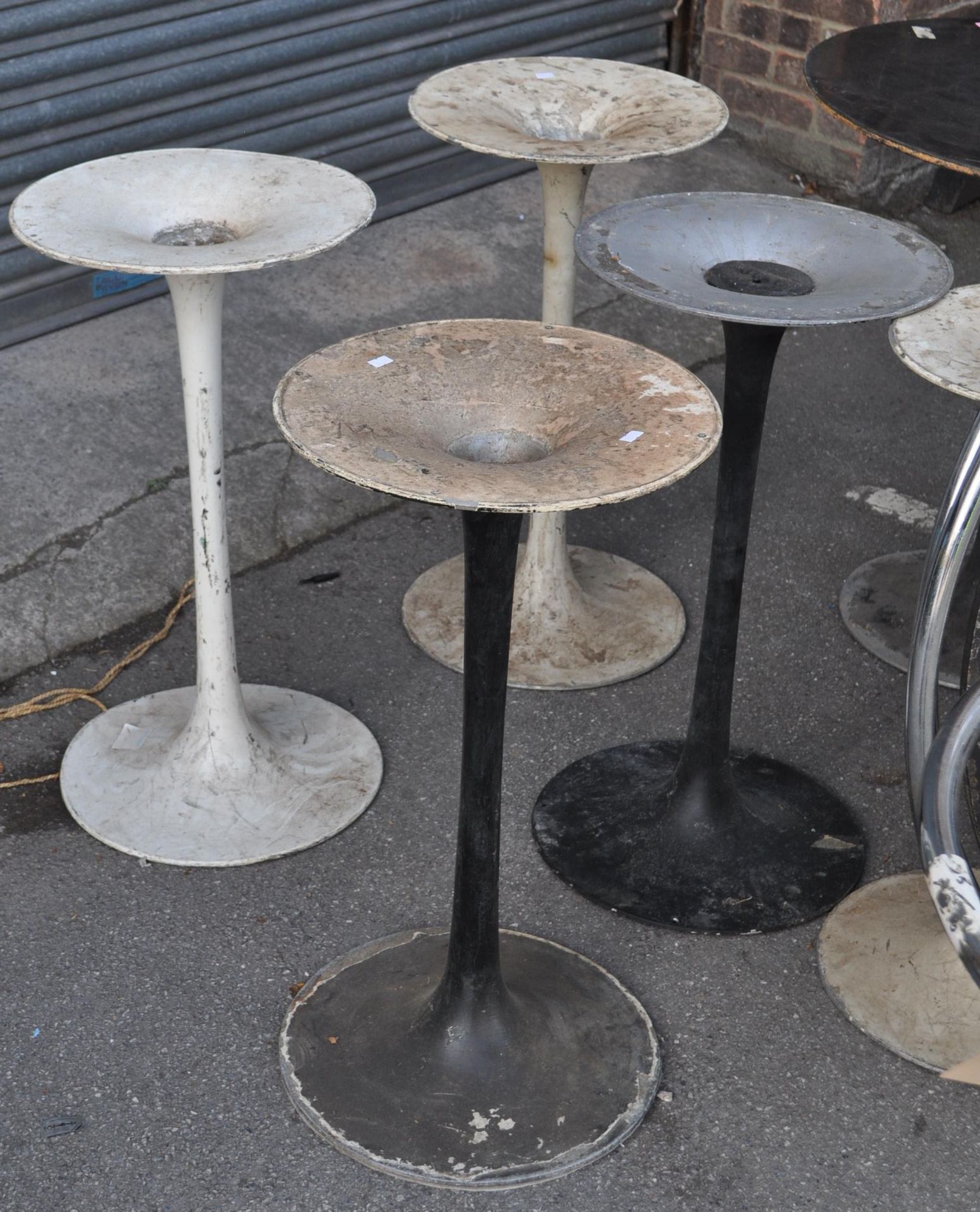 COLLECTION OF ARKANA STYLE INDUSTRIAL TULIP TABLES BASES - Image 2 of 5
