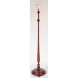 EARLY 20TH CENTURY MAHOGANY STANDARD FLOOR LAMP