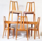 MID CENTURY NATHAN TEAK DINING TABLE & CHAIRS