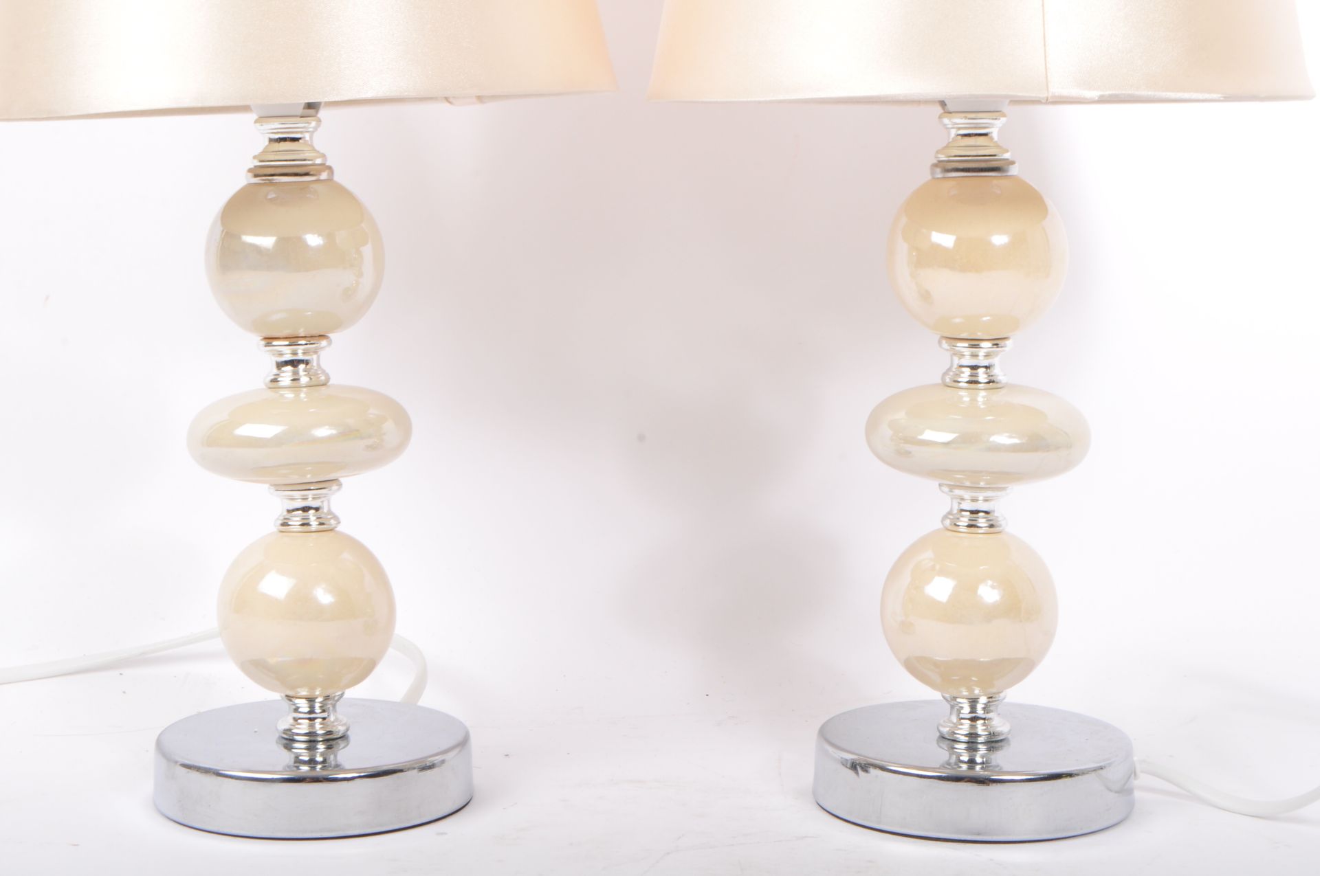 TWO PAIRS OF CONTEMPORARY TABLE LAMPS - Image 6 of 6