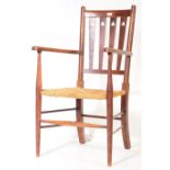 EARLY 20TH CENTURY ARTS & CRAFTS ASH DINING HALL CHAIR