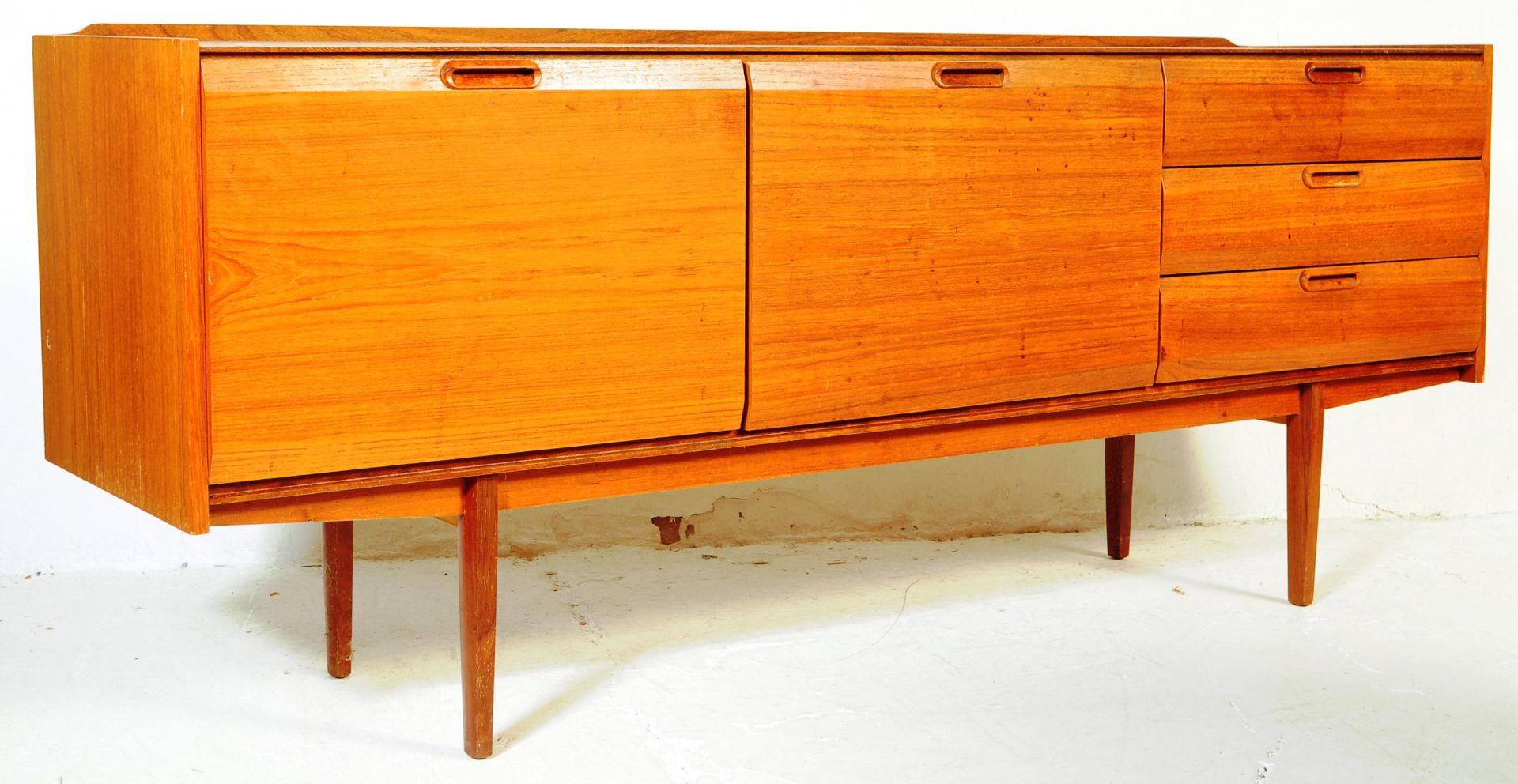 BRITISH MODERN DESIGN - MID 20TH CENTURY TEAK SIDEBOARD