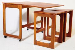 H MCINTOSH OF KIRKCALDY - RETRO TEAK WOOD NEST OF TABLES