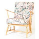 MID 20TH CENTURY RETRO ERCOL BLONDE EASY ARMCHAIR