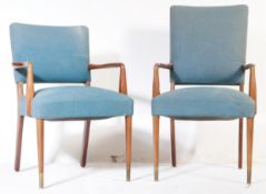 RETRO MID CENTURY 1960S TEAK EASY CHAIRS