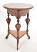 EARLY 20TH CENTURY DUTCH WALNUT INLAID TOP OCCASIONAL TABLE