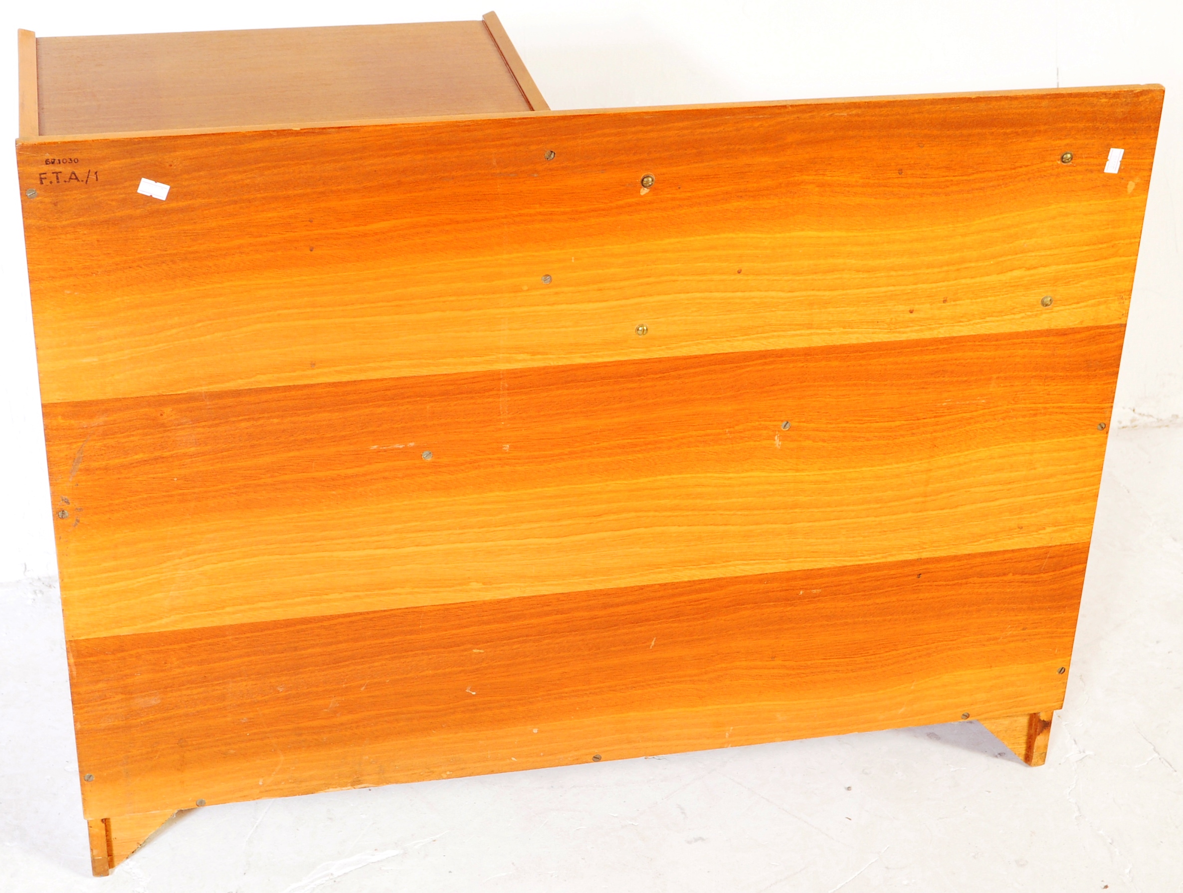 REMPLOY FURNITURE - MID CENTURY TEAK WOOD TELEPHONE TABLE - Image 7 of 7