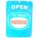 VINTAGE CONTEMPORARY DOUBLE SIDED NESTLE ICE CREAM SIGN