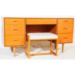 MID 20TH CENTURY OAK STAG FURNITURE DRESSING TABLE