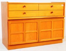 VINTAGE SQUARES PATTERN SIDEBOARD CUPBOARD BY NATHAN