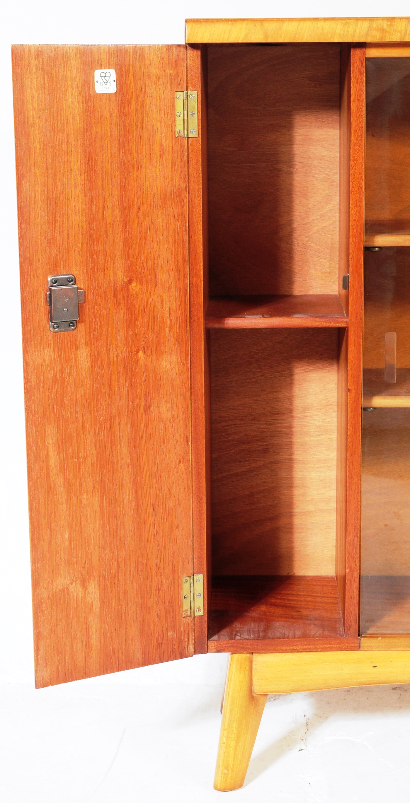 NATHAN FURNITURE - MID CENTURY TEAK WOOD LIBRARY BOOKCASE - Image 3 of 8