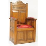 OLD CHARM LIMITED EDITION OAK DOOMSDAY THRONE CHAIR