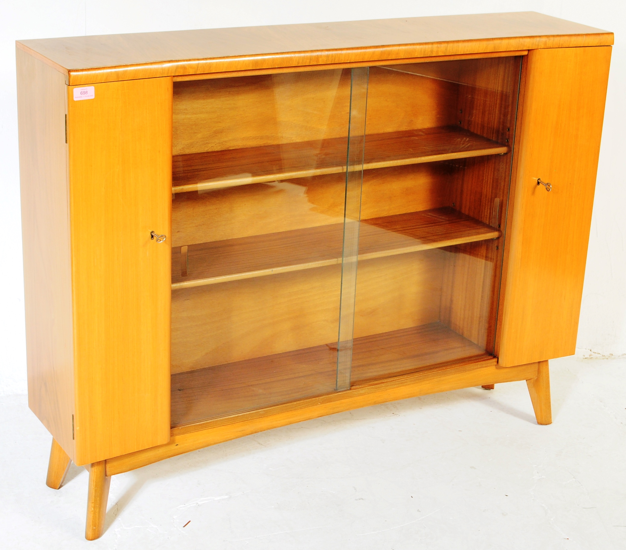 NATHAN FURNITURE - MID CENTURY TEAK WOOD LIBRARY BOOKCASE - Image 2 of 8