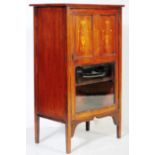 EARLY 20TH CENTURY EDWARDIAN MAHOGANY INLAID MUSIC CABINET