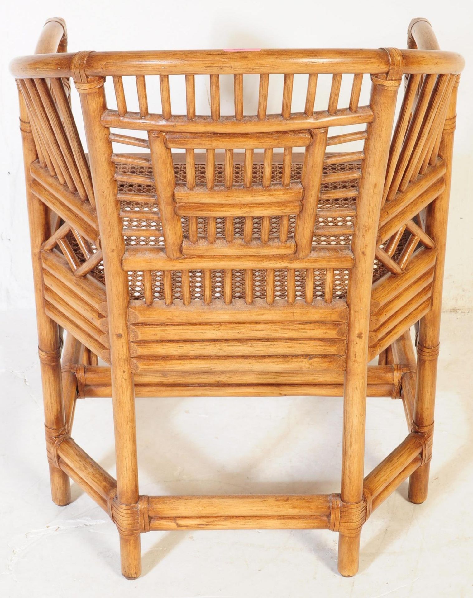 MID CENTURY 1960S BAMBOO ITALIAN STYLE CONSERVATORY CHAIR - Image 5 of 7