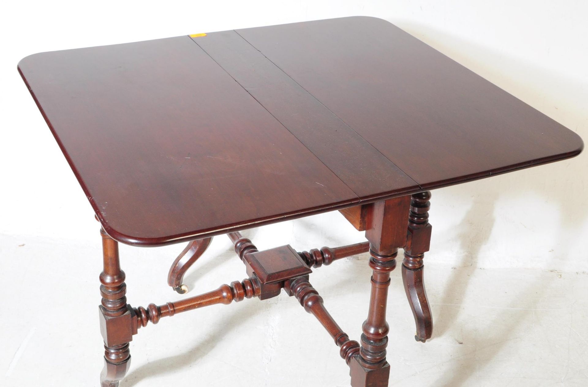 19TH CENTURY VICTORIAN MAHOGANY SUTHERLAND TABLE - Bild 5 aus 5