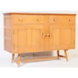 MID CENTURY 1950S ERCOL BLOND BEECH & ELM SIDEBOARD