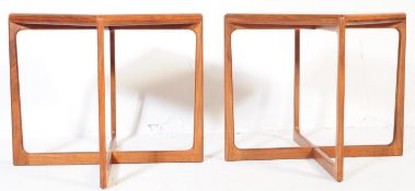 PAIR OF MID 20TH CENTURY DANISH TEAK SIDE / OCCASIONAL TABLES