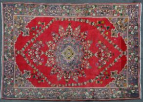 20TH CENTURY PERSIAN ISLAMIC SAROUK FLOOR RUG