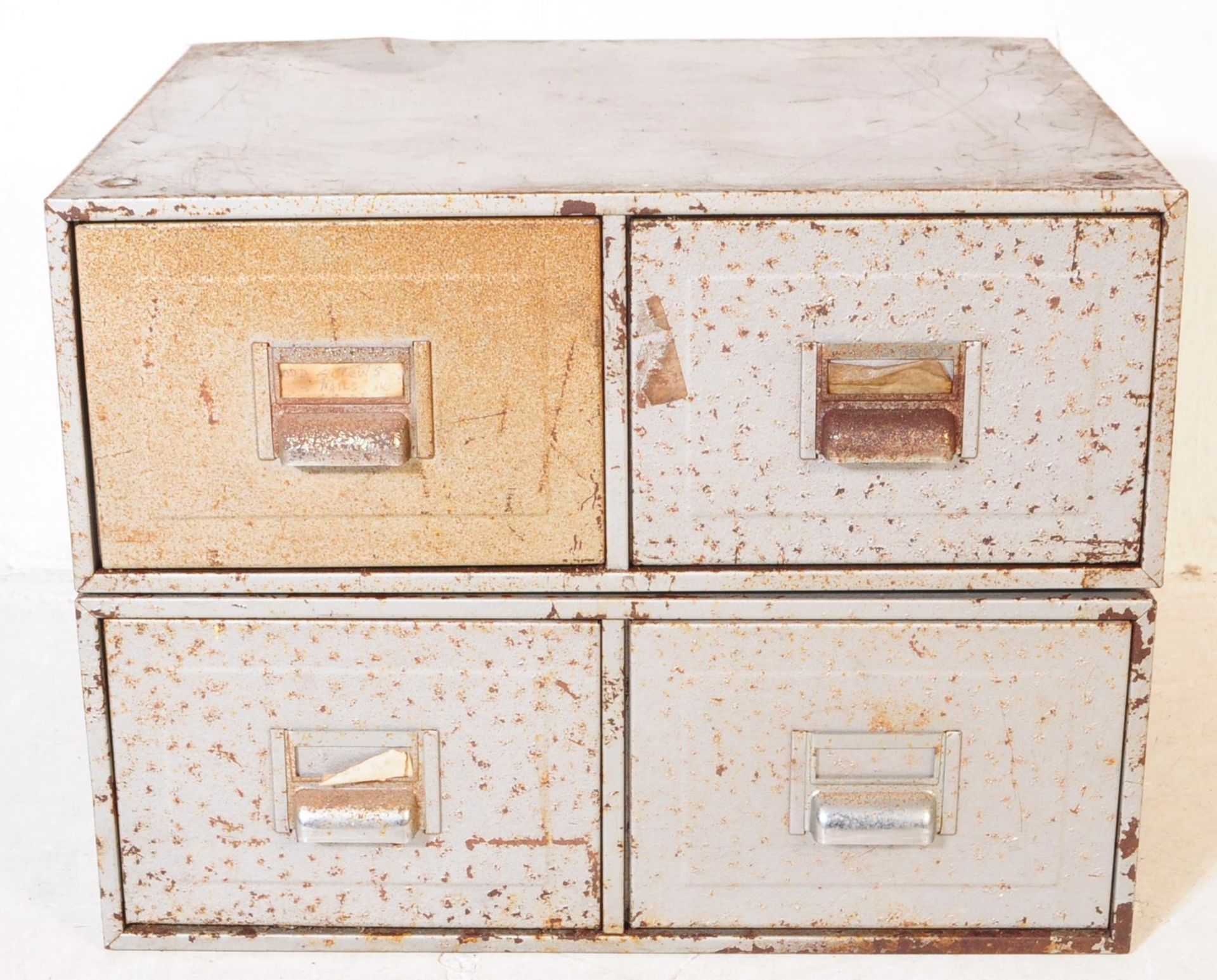 COLLECTION OF INDUSTRIAL 20TH CENTURY METAL FILING CABINETS - Bild 4 aus 4