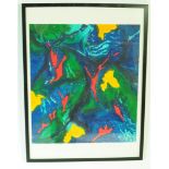 JOHN HUBBARD - LIMITED EDITION SIGNED PRINT - WATER GARDEN