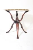EARLY 20TH CENTURY INDIAN BRASS BENARES FOLDING TABLE