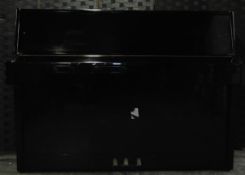 20TH CENTURY GERH STEINBERG UPRIGHT BLACK PIANO