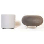 TWO CONTEMPORARY SHAPED FOOTSTOOLS / HASSOCKS