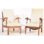 PAIR OF EARLY 20TH CENTURY 1930'S ART DECO ARMCHAIRS