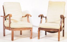 PAIR OF EARLY 20TH CENTURY 1930'S ART DECO ARMCHAIRS