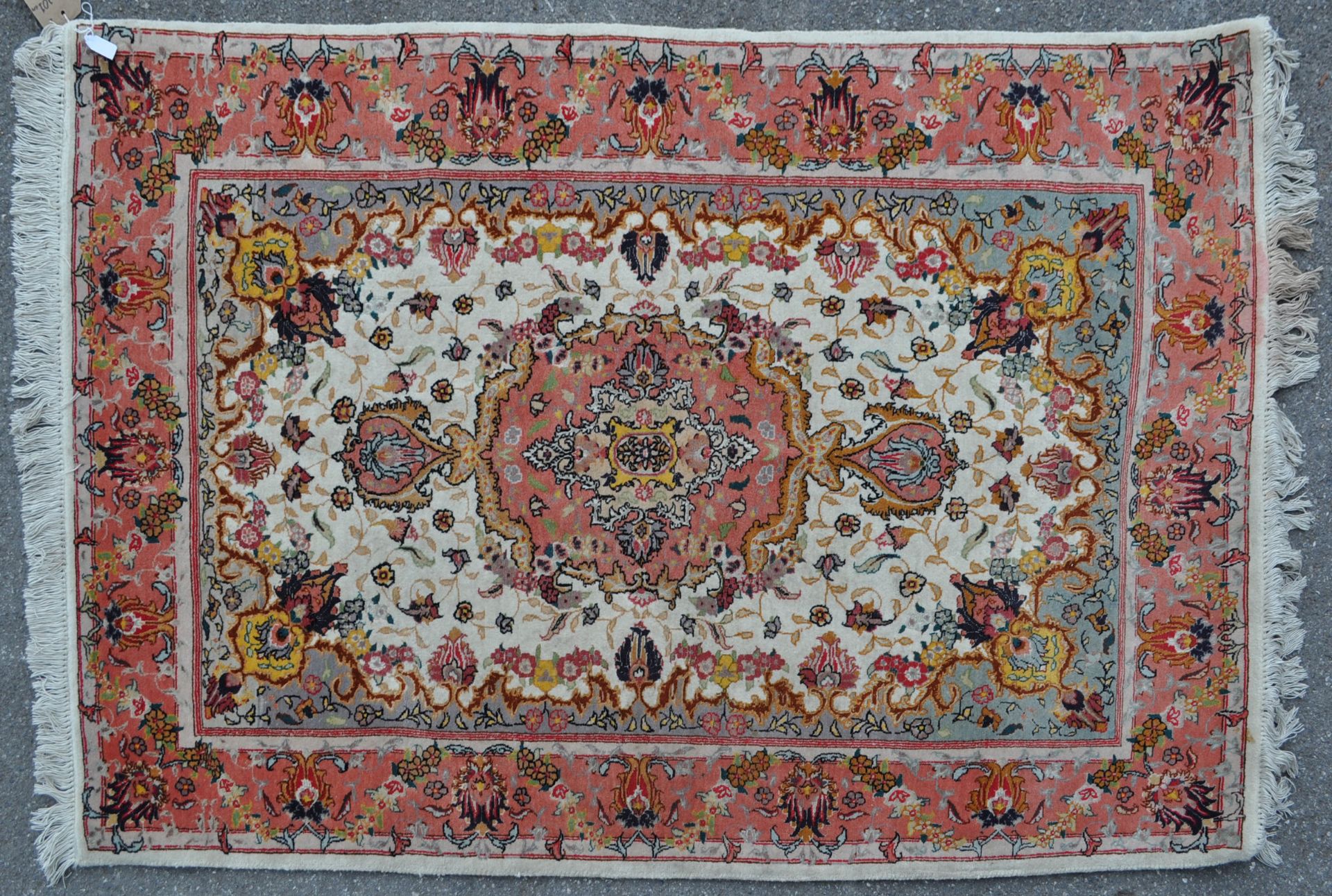 LATE 20TH CENTURY IRANIAN TABRIZ CARPET FLOOR RUG