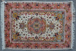 LATE 20TH CENTURY IRANIAN TABRIZ CARPET FLOOR RUG