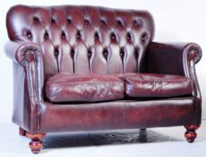 BRITISH MODERN DESIGN - THOMAS LLOYD LEATHER SOFA SETTEE