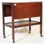 BRITISH MODERN DESIGN - TEAK WOOD BUTLERS HOSTESS TROLLEY