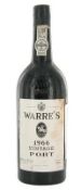 WARRE'S 1966 VINTAGE PORT WITH GUARANTEE SEAL