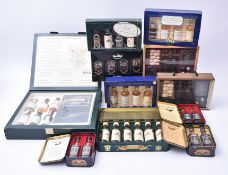 COLLECTION OF BRITISH & AMERICAN WHISKIES MINIATURE BOX SETS