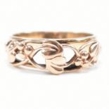 HALLMAKED 9CT BICOLOUR CLOGAU TREE OF LIFE GOLD RING