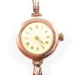 ANTIQUE HALLMARKED 9CT GOLD WRISTWATCH