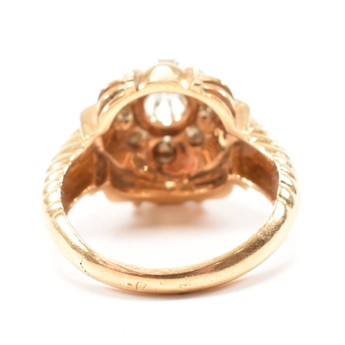 VINTAGE FRENCH DIAMOND CLUSTER RING - Image 5 of 6