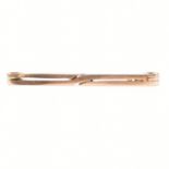 ANTIQUE 9CT ROSE GOLD BAR BROOCH