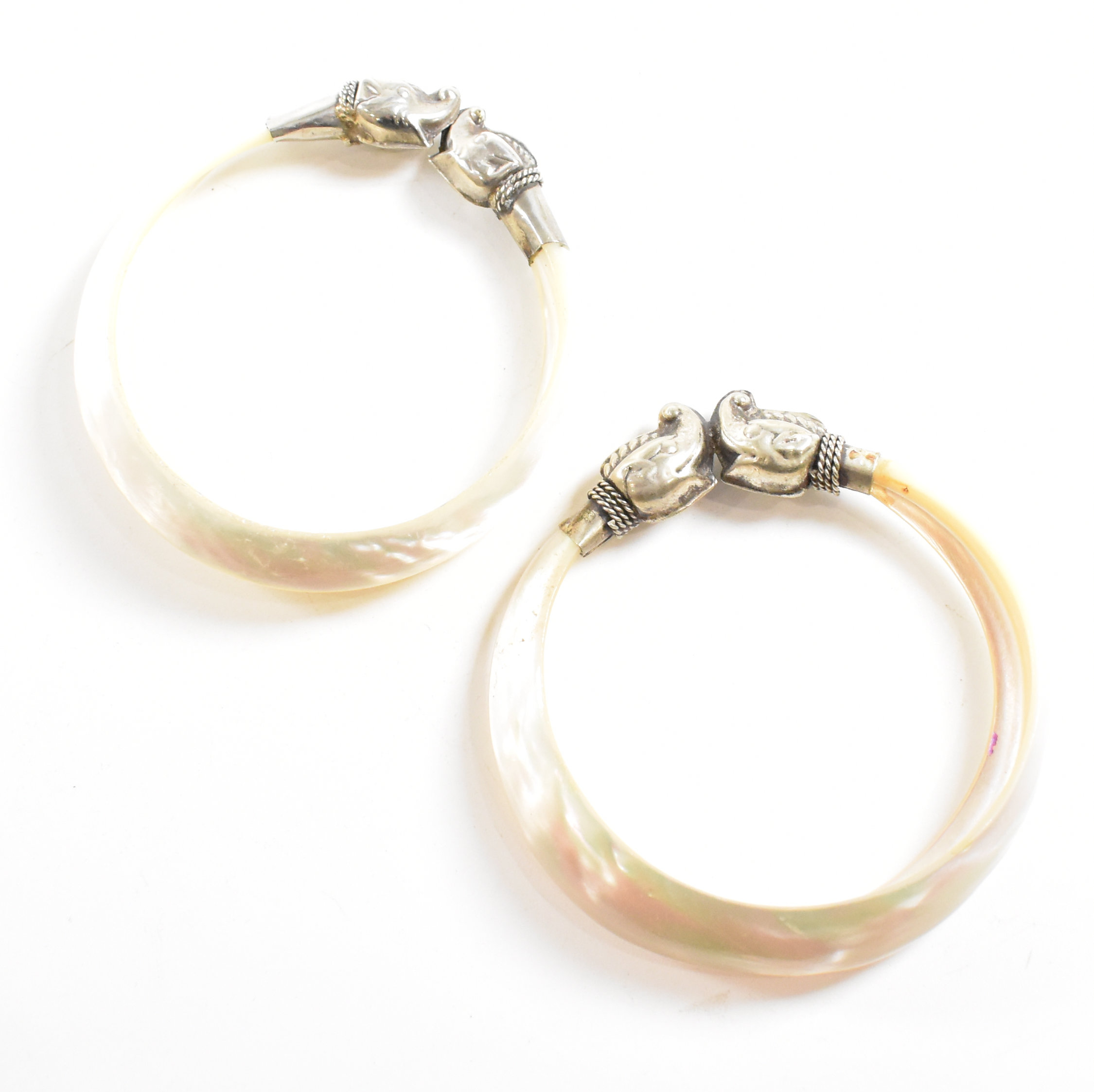 PAIR OF MOTHER OF PEARL BANGLES - Image 9 of 9