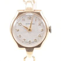 GARRARD OF LONDON - 9CT GOLD LADIES DRESS WATCH