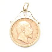 1903 HALF SOVEREIGN MOUNTED 9CT GOLD PENDANT MOUNT