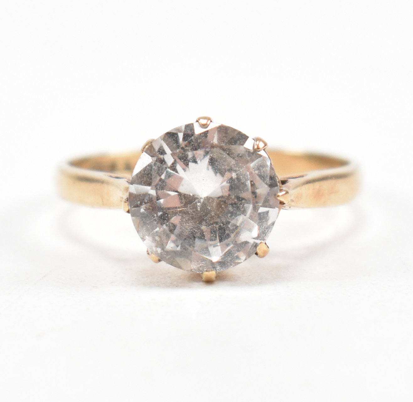 9CT GOLD AND SPINEL SET SINGLE STONE RING - Image 2 of 10