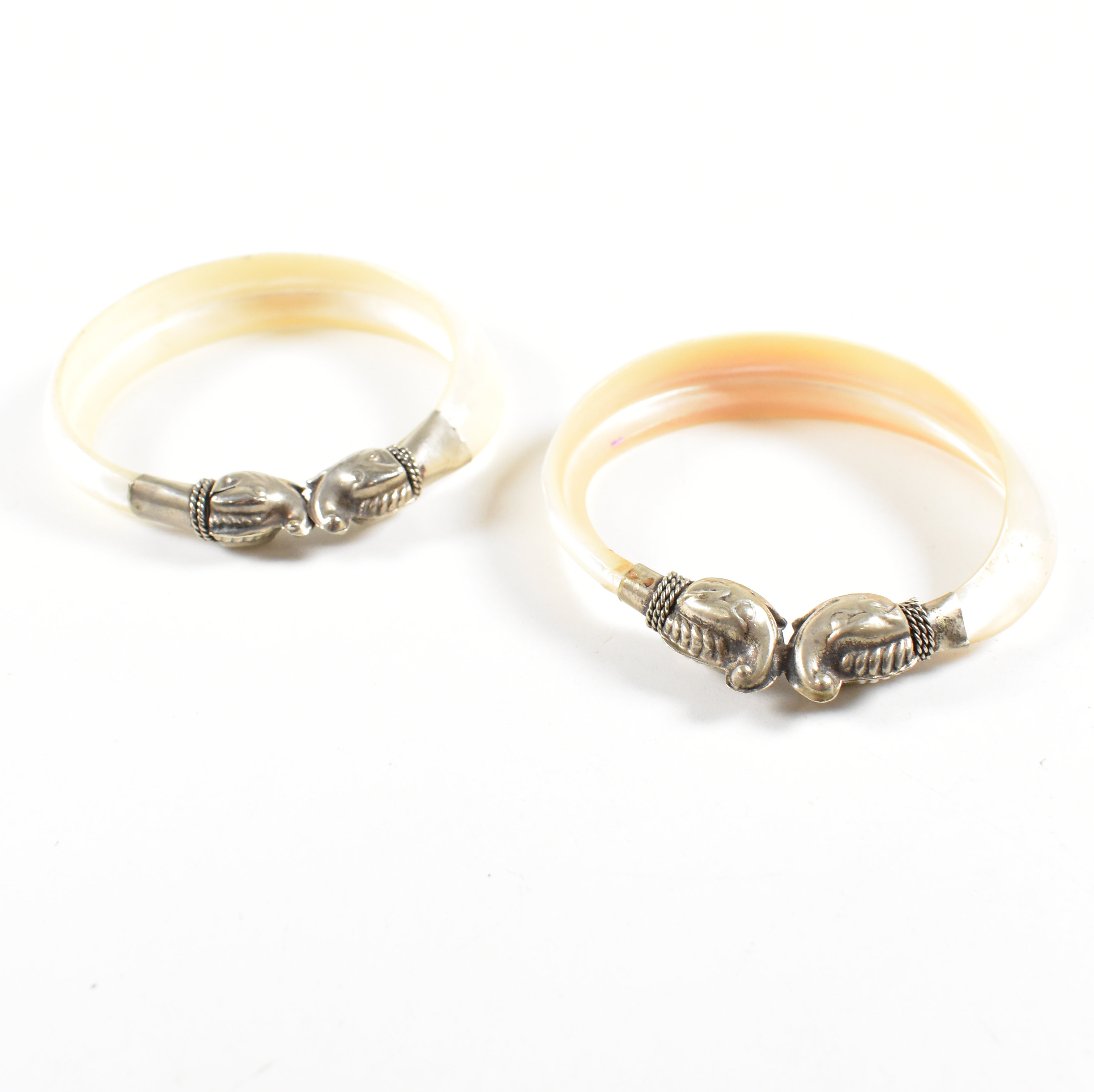 PAIR OF MOTHER OF PEARL BANGLES - Image 4 of 9