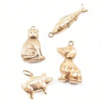 COLLECTION OF 9CT GOLD CHARMS