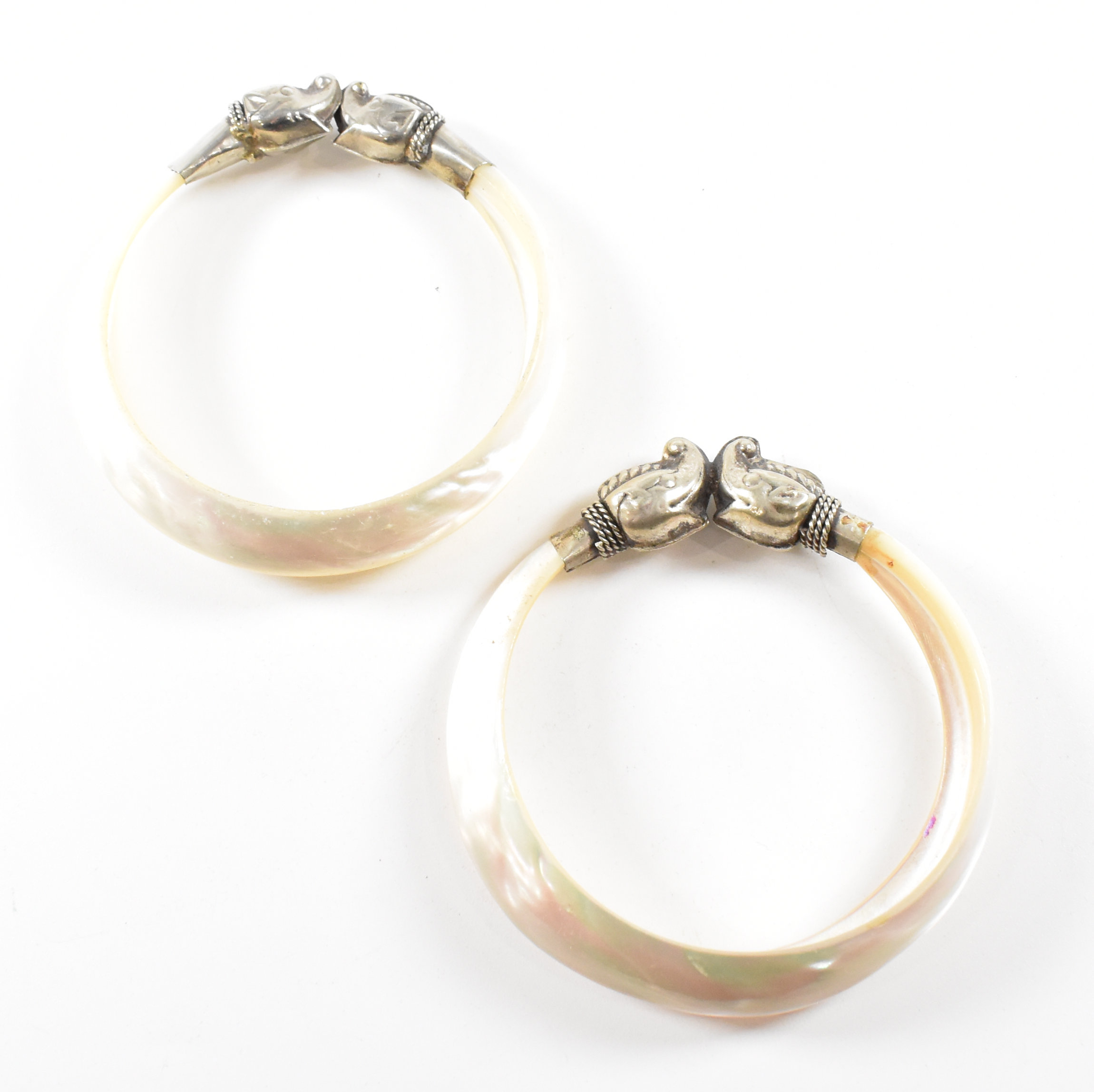 PAIR OF MOTHER OF PEARL BANGLES - Image 8 of 9