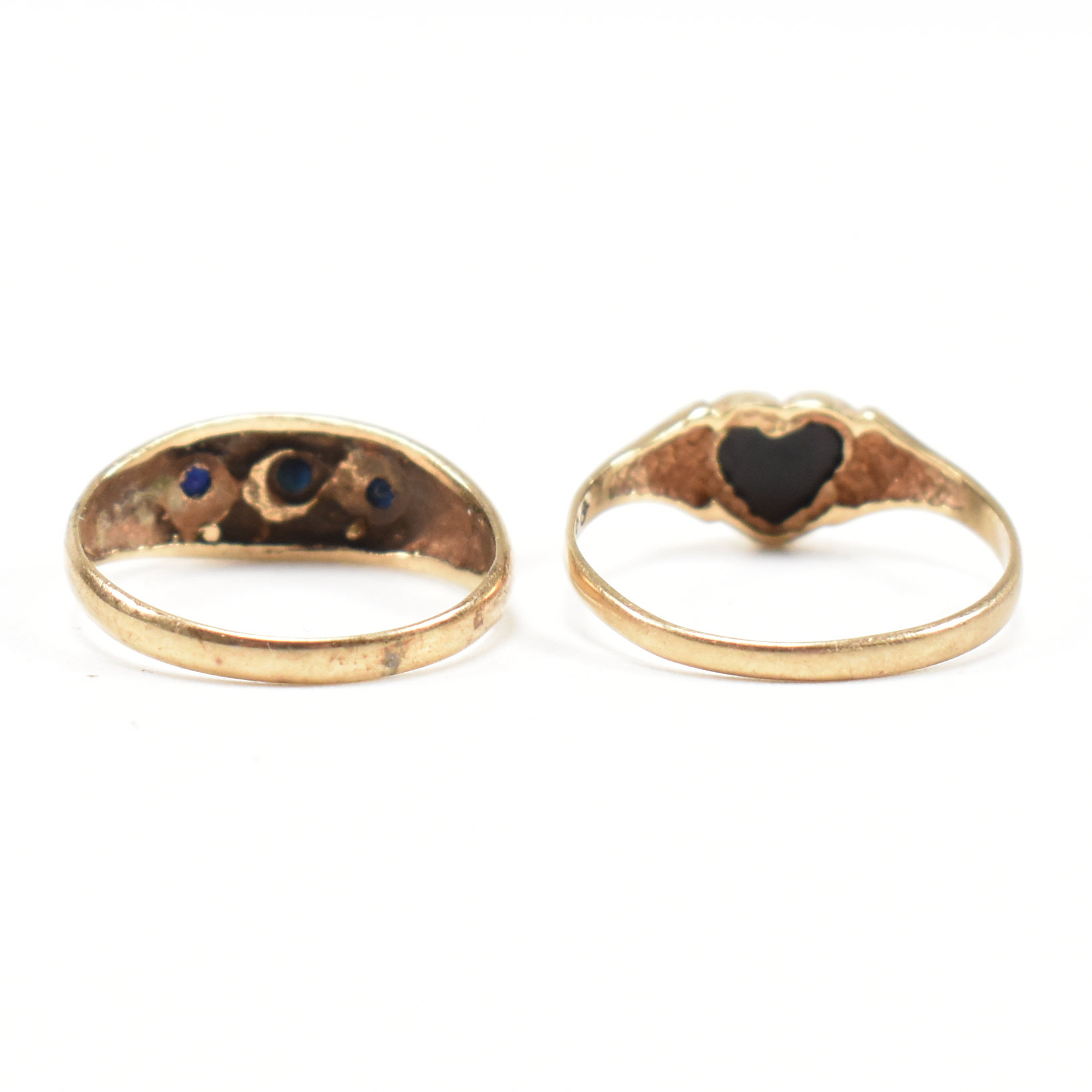 VINTAGE HALLMARKED 9CT GOLD GEM SET RINGS - Image 6 of 9