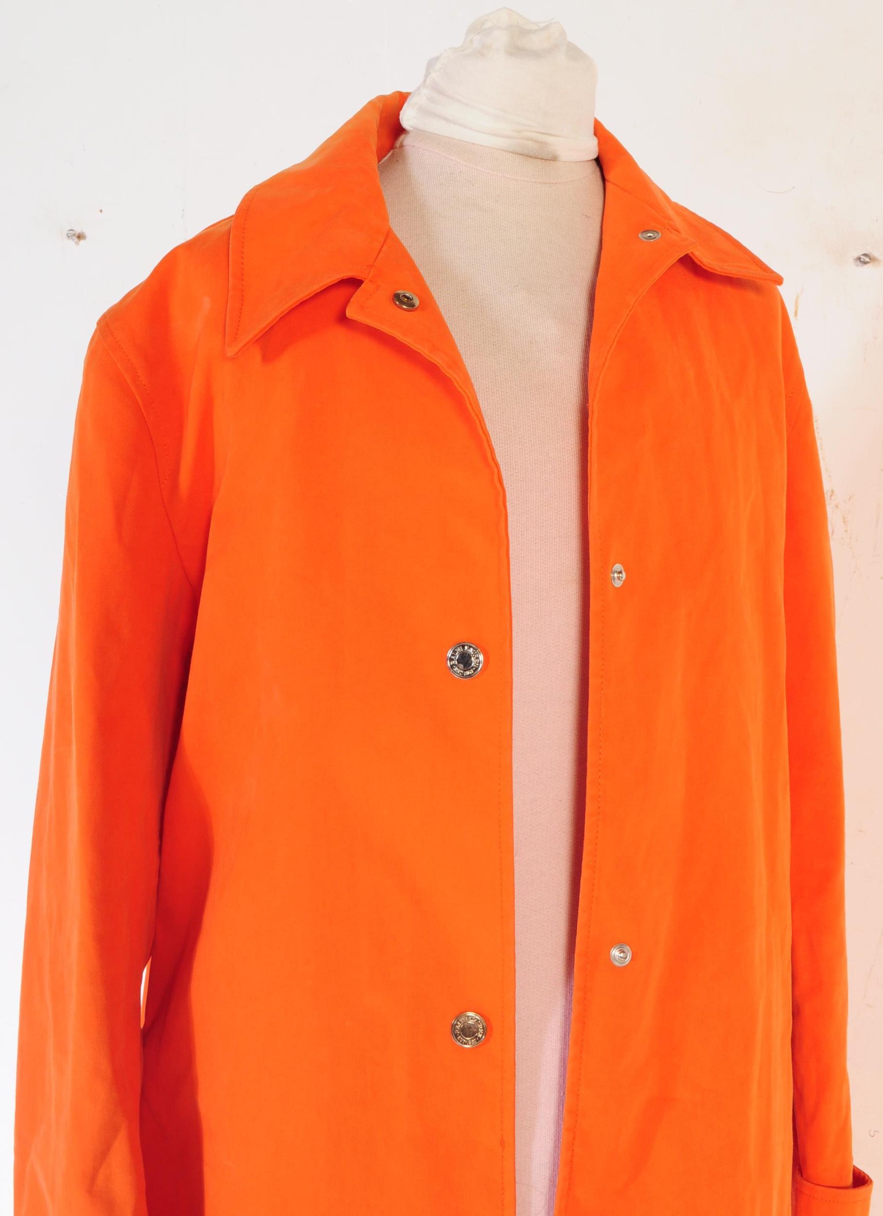 VINTAGE RALPH LAUREN ORANGE TRENCH COAT - Image 5 of 7